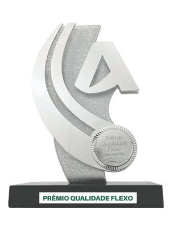 Trófeus - premio qualidade flexo - Prof. Sergio Vay Malires - Prêmio Brasileiros Fernando Pini de Excelência Gráfica ABRIGRAF-BR